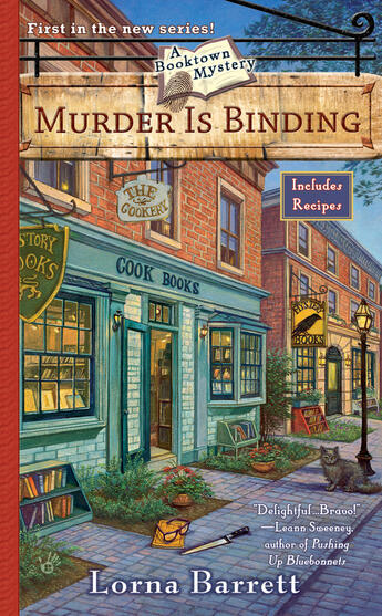 Couverture du livre « Murder Is Binding » de Barrett Lorna aux éditions Penguin Group Us