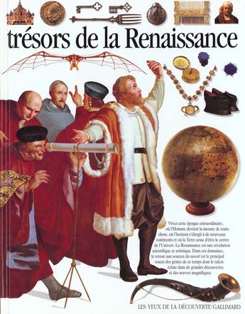 Couverture du livre « Tresors de la renaissance - vivez cette epoque extraordinnaire ou l'homme devient la mesure de toute » de Langley/Crawford aux éditions Gallimard-jeunesse