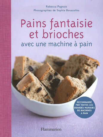 Couverture du livre « Pains fantaisie et brioches avec une machine à pain » de Pugnale/Rebecca aux éditions Flammarion