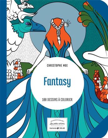 Couverture du livre « Fantasy ; 100 dessins à colorier » de Christophe Moi aux éditions Solar