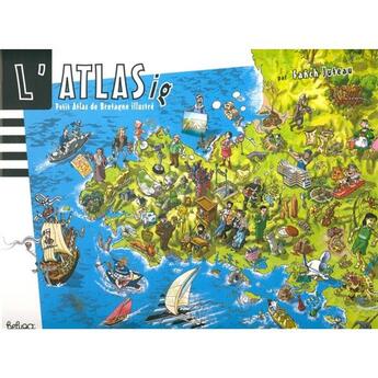 Couverture du livre « L'atlas(ig) de Bretagne » de Juteau Fanch aux éditions Beluga