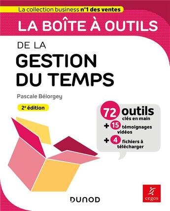 Couverture du livre « La boîte à outils : de la gestion du temps (2e édition) » de Belorgey Pascale aux éditions Dunod