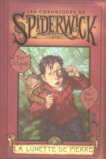 Couverture du livre « Les chroniques de Spiderwick Tome 2 : La lunette de Pierre » de Holly Black et Tony Diterlizzi aux éditions Pocket Jeunesse