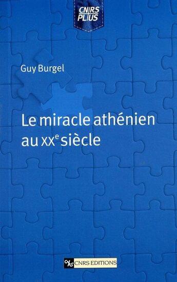 Couverture du livre « Miracle athenien au xxeme siecle » de  aux éditions Cnrs