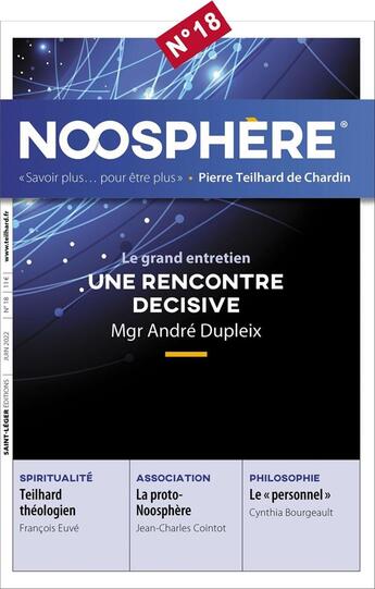 Couverture du livre « Noosphere 18 - une rencontre decisive » de  aux éditions Saint-leger