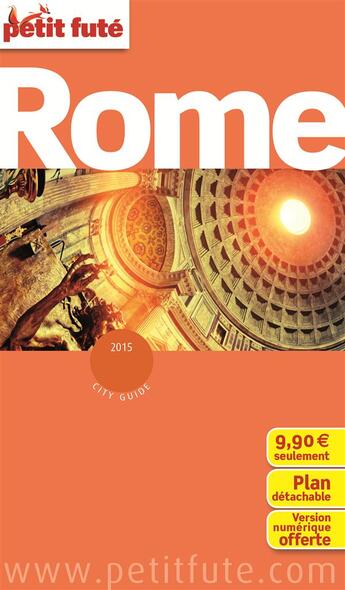 Couverture du livre « GUIDE PETIT FUTE ; CITY GUIDE ; Rome (édition 2015) » de  aux éditions Le Petit Fute