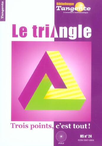 Couverture du livre « Le triangle » de  aux éditions Pole