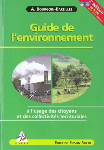 Couverture du livre « Guide de l'environnement » de Bourgoin-Bareilles aux éditions Frison Roche