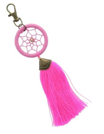 Couverture du livre « Porte clés - dreamcatcher - pompon rose » de  aux éditions Dg-exodif