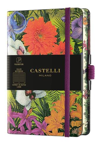 Couverture du livre « Carnet eden poche ligne orchid » de Castelli aux éditions Castelli Milano