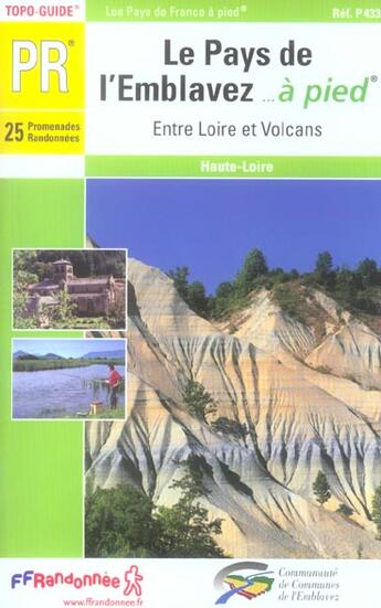 Couverture du livre « Pays de l'emblavez a pied ned 2005 - 43 - pr - p433 » de  aux éditions Ffrp