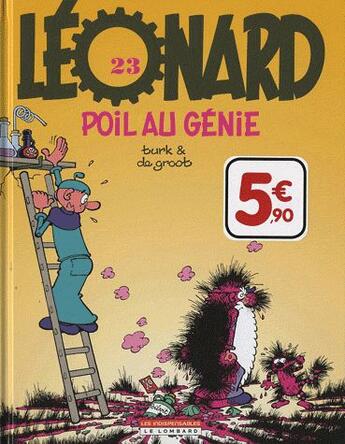 Couverture du livre « Léonard T.23 ; poil au génie ! » de Bob De Groot et Turk aux éditions Lombard