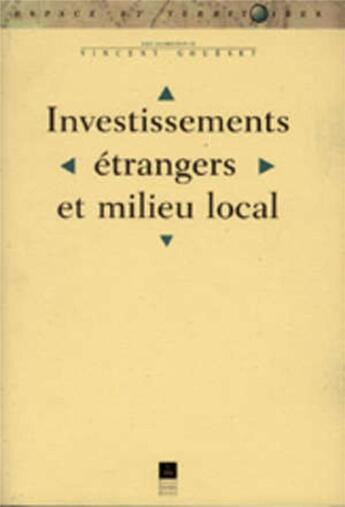 Couverture du livre « INVESTISSEMENTS ETRANGERS ET MILIEU LOCAL » de Pur aux éditions Pu De Rennes