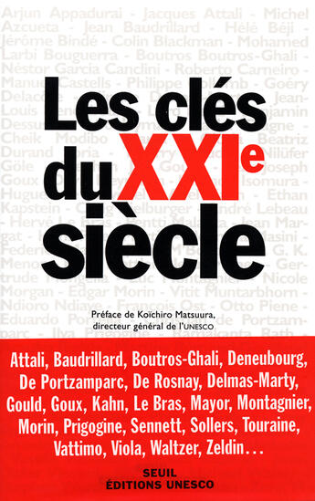 Couverture du livre « Les clés du xxi siècle » de  aux éditions Unesco