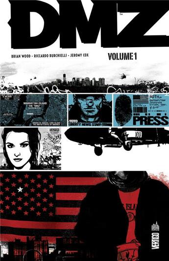 Couverture du livre « DMZ : Intégrale vol.1 » de Riccardo Burchelli et Brian Wood aux éditions Urban Comics