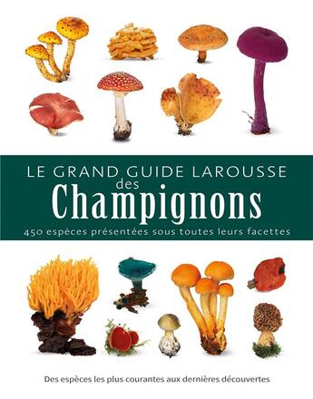 Couverture du livre « Le grand guide larousse des champignons » de Thomas Laessoe aux éditions Larousse