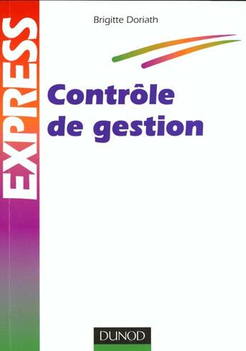 Couverture du livre « Controle De Gestion » de Doriath et Grosliere aux éditions Dunod