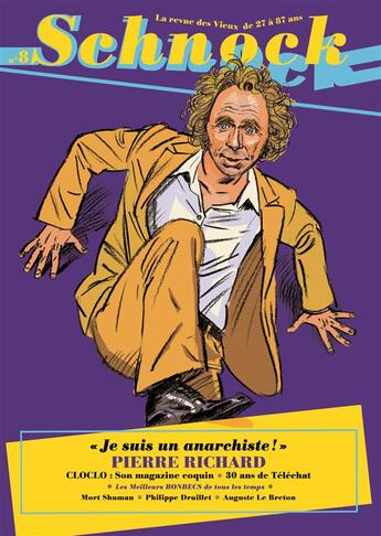 Couverture du livre « REVUE SCHNOCK t.8 ; Pierre Richard » de Revue Schnock aux éditions La Tengo