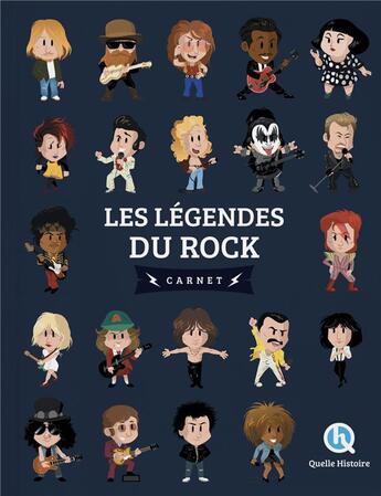 Couverture du livre « Les légendes du rock » de Clementine V. Baron aux éditions Quelle Histoire