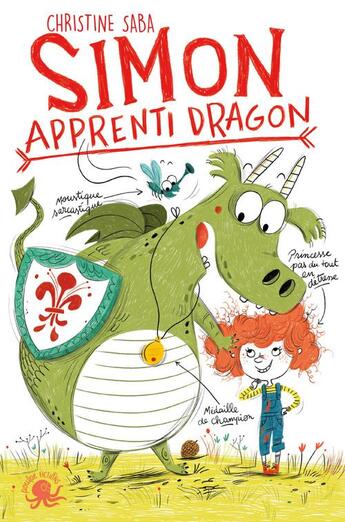 Couverture du livre « Simon, apprenti dragon » de Francesca Carabelli et Christine Saba aux éditions Poulpe Fictions