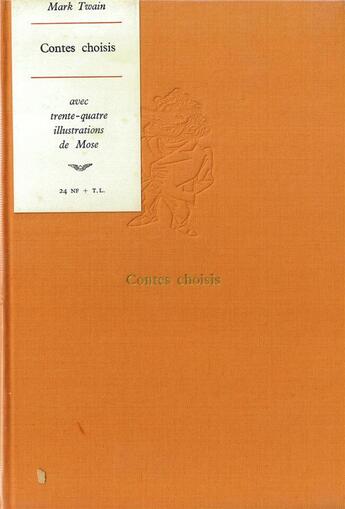 Couverture du livre « Contes choisis » de Mark Twain aux éditions Mercure De France