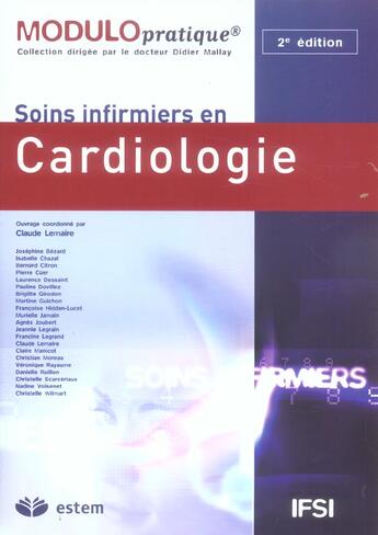 Couverture du livre « Soins en cardiologie (2e édition) » de Didier Mallay aux éditions Vuibert