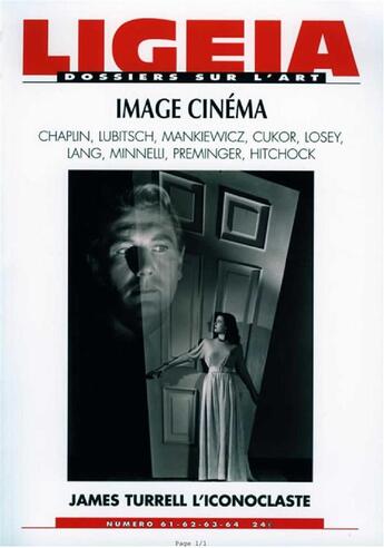 Couverture du livre « Ligeia n 61 image cinema » de  aux éditions Revue Ligeia