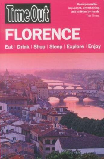 Couverture du livre « FLORENCE - 7TH EDITION » de  aux éditions Time Out