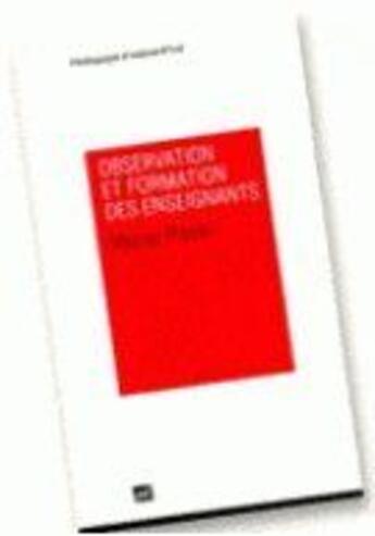 Couverture du livre « Observation et formation des enseignants » de Postic M aux éditions Puf