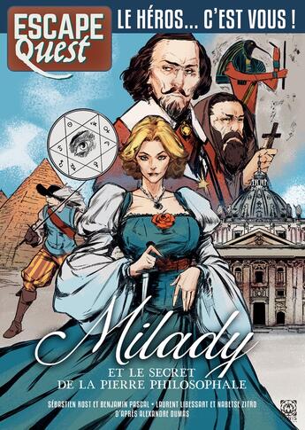 Couverture du livre « Escape quest Hors-Série t.13 : Milady et le secret de la pierre philosophale » de  aux éditions Ynnis