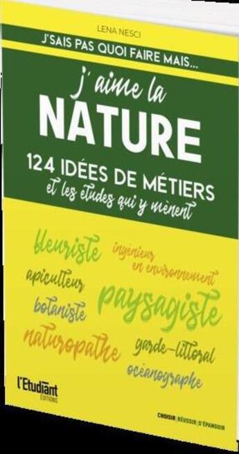 Couverture du livre « J'aime la nature (édition 2022) » de Lena Nesci aux éditions L'etudiant