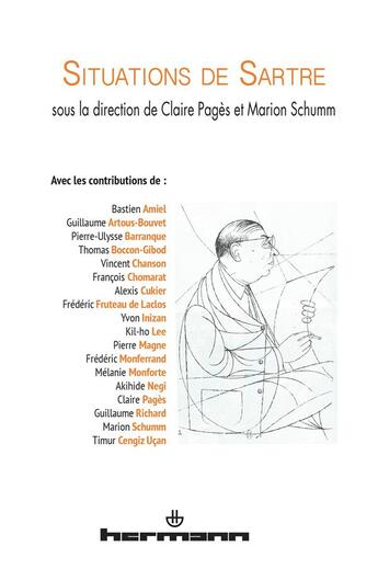 Couverture du livre « Situations de sartre » de Claire Pages Claire aux éditions Hermann