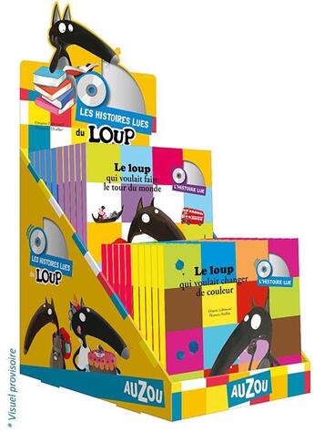 Couverture du livre « PLV pleine de table mes histoires lues de loup - 20 volumes » de  aux éditions Philippe Auzou