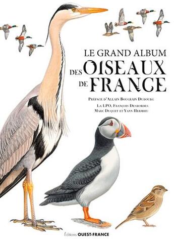 Couverture du livre « L'album des oiseaux de France » de  aux éditions Ouest France