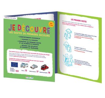 Couverture du livre « Je découvre les gestes de premiers secours » de  aux éditions Rue Des Ecoles