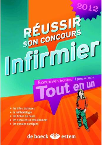 Couverture du livre « Réussir son concours IFSI 2012 ; tout en un (4e édition) » de Nicole Jeanguiot aux éditions Estem