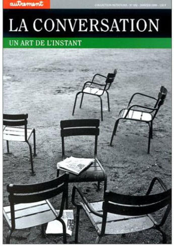 Couverture du livre « La Conversation » de Gerald Cahen aux éditions Autrement