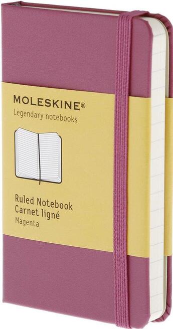 Couverture du livre « Carnet ligne très petit format rose foncé » de  aux éditions Moleskine