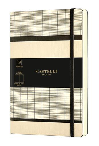 Couverture du livre « Carnet tatami grand format uni white milk » de  aux éditions Castelli Milano