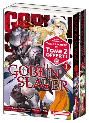 Couverture du livre « Goblin slayer : Tome 1 et Tome 2 » de Kumo Kagyu et Kousuke Kurose aux éditions Kurokawa