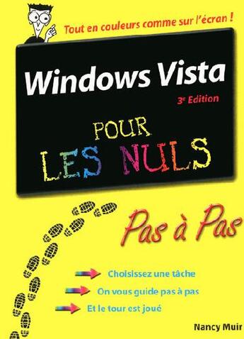 Couverture du livre « Windows Vista pas à pas pour les nuls (3e édition) » de Nancy Muir aux éditions First Interactive