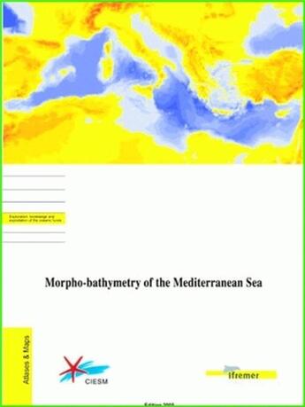 Couverture du livre « Morpho-bathymetry of the mediterranean sea - echelle 1/2 000 000 - 2 cartes pliees sous pochette » de Loubrieu Benoit aux éditions Quae