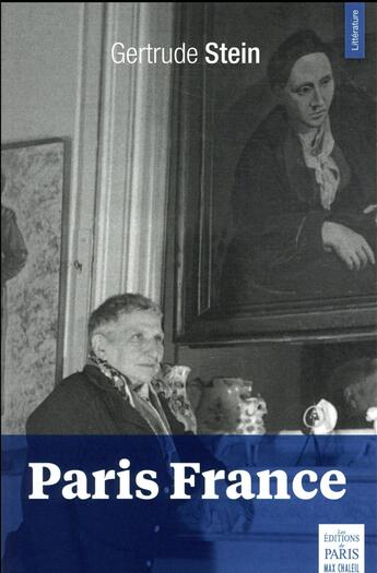 Couverture du livre « Paris-France » de Gertrude Stein aux éditions Paris