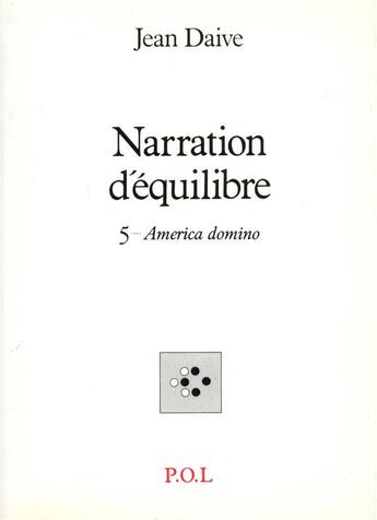 Couverture du livre « Narration d'equilibre t.4 ; W » de Jean Daive aux éditions P.o.l