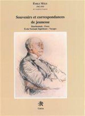 Couverture du livre « Souvenirs et correspondances de jeunesse » de Emile Male aux éditions Creer