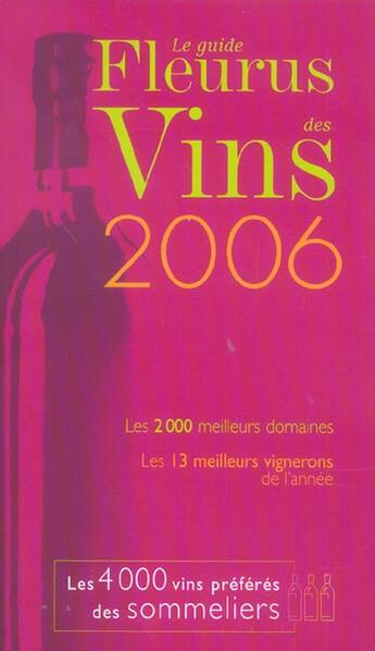 Couverture du livre « Guide fleurus des vins 2006 » de  aux éditions Mango