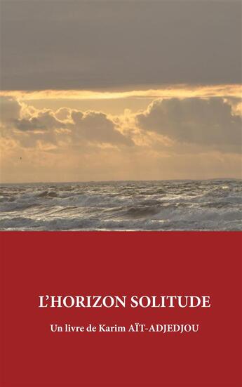 Couverture du livre « L'horizon solitude » de Karim Ait-Adjejou aux éditions Books On Demand