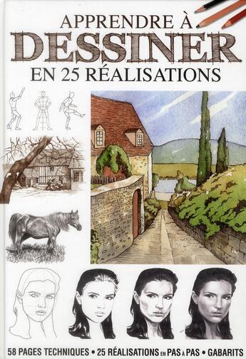 Couverture du livre « Apprendre à dessiner en 25 réalisations » de  aux éditions Editions Esi