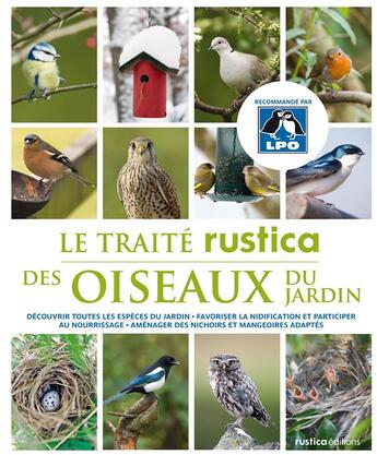 Couverture du livre « Le traité Rustica des oiseaux du jardin » de Guillaume Lesaffre et Emmanuel Risi et Catherine Levesq aux éditions Rustica