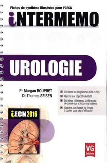 Couverture du livre « INTER MEMO UROLOGIE12 » de M. Roupret aux éditions Vernazobres Grego